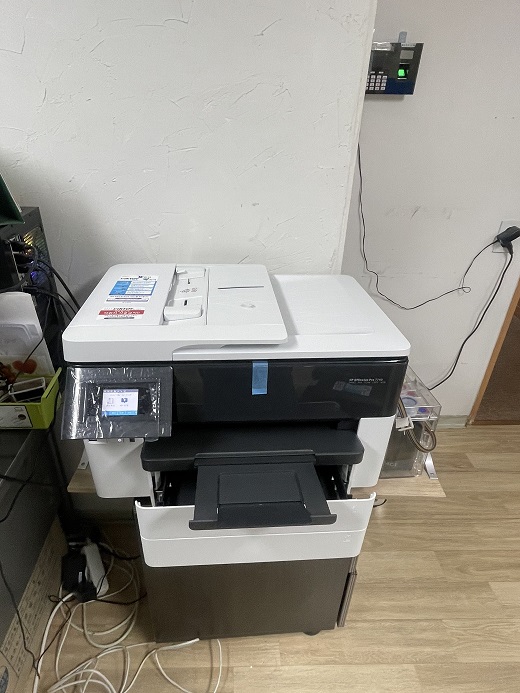 청주 HP7740 복합기 렌탈 사무실 설치 사례 사진 3