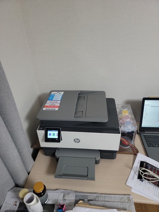 청주 HP9010 무한잉크 복합기 설치 현장 사진 2